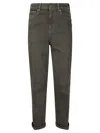 Jw Anderson J. W. Anderson Jeans With Cuff And Patch In Grey