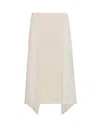 Jw Anderson J. W. Anderson Layered Midi Skirt In Neutral