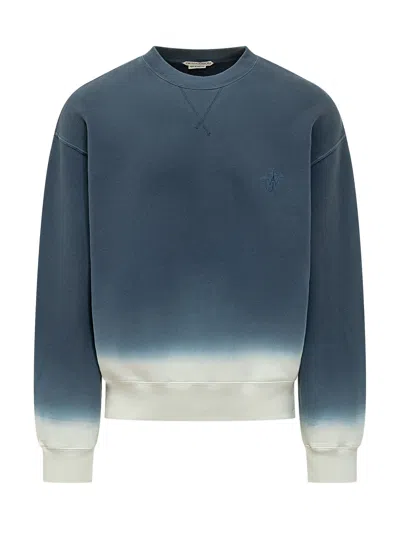 Jw Anderson J. W. Anderson Logo Embroidered Mini Sweatshirt In Blue