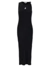 Jw Anderson J.w.anderson Logo Ribbed Dress In Black