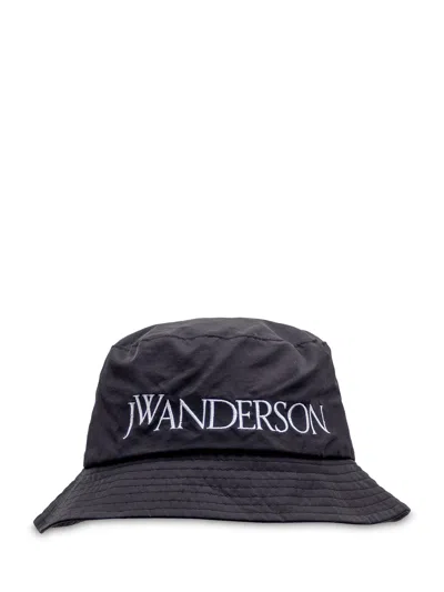 Jw Anderson J. W. Anderson Logo-emblazoned Hat In Black
