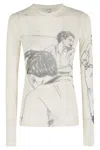 Jw Anderson J. W. Anderson Long Sleeve Jersey Underpinning In Neutral