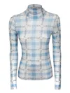 Jw Anderson J. W. Anderson Fitted Turtleneck With All-over Logo Print In White