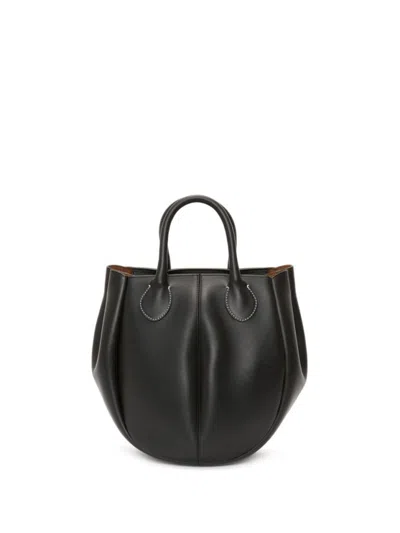 Jw Anderson J. W. Anderson Luxurious Full Grain Calf Leather Shoulder Bag With Chic Design And Versatile Style In Black