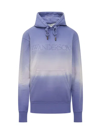 Jw Anderson J. W. Anderson Mini Logo Sweatshirt In Purple