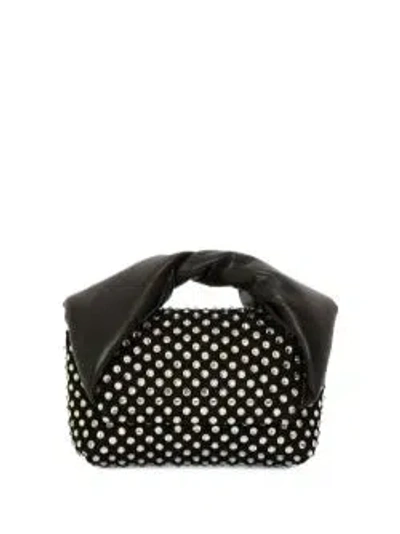 Jw Anderson J.w. Anderson Mini Twister Crystal Bag In Black
