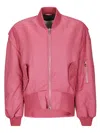 Jw Anderson J. W. Anderson Oversized Curved Jacket In Pink