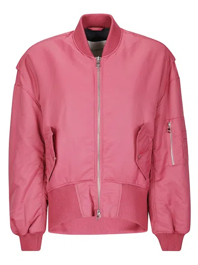 Jw Anderson J. W. Anderson Oversized Curved Jacket In Pink