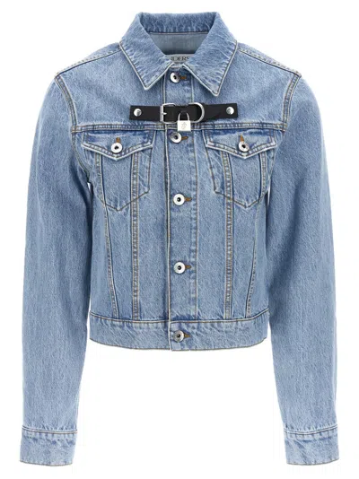 Jw Anderson J.w.anderson 'padlock Strap Trucker' Jacket In Blue