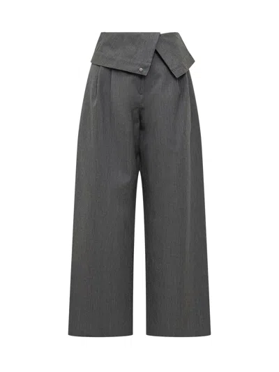 Jw Anderson J. W. Anderson Painted Trousers In Gray