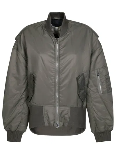 Jw Anderson J. W. Anderson Relaxed Fit Bomber Jacket In Gray