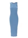 Jw Anderson J.w.anderson Logo Ribbed Dress In Blue