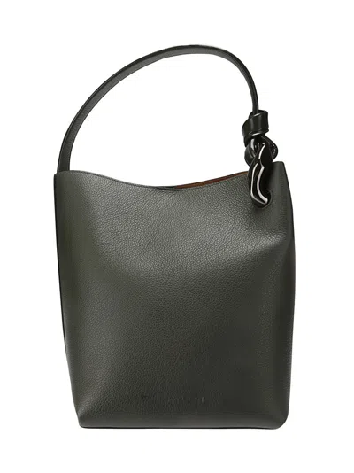 Jw Anderson Leather Tote Bag In Brown