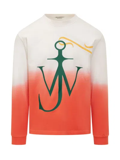 Jw Anderson J. W. Anderson Sleeve Lunghe Mini Sweater With Vibrant Pattern In Multi