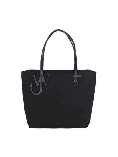Jw Anderson J. W. Anderson Small "puffy Anchor" Tote Bag – Black