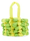 Jw Anderson Men's Small Woven Tote Bag In Green