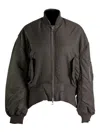 Jw Anderson J. W. Anderson Steel Grey Coat With Zip Fastening In Gray