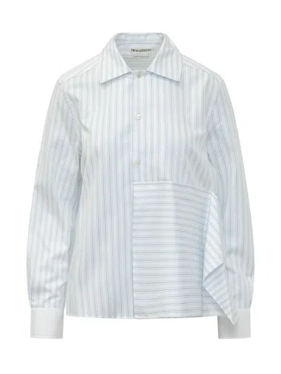 Jw Anderson J. W. Anderson Structured Pleated Shirt In White