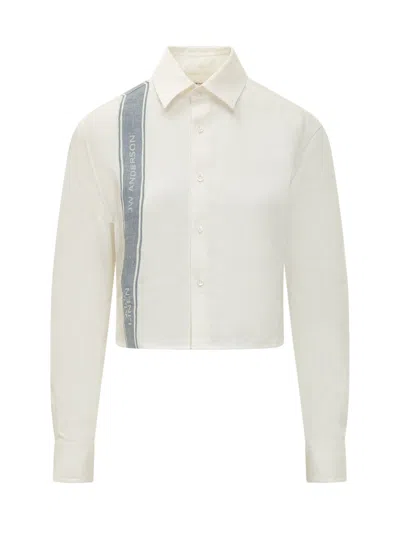 Jw Anderson J. W. Anderson Structured Shirt With Contemporary Detailing In Neutral