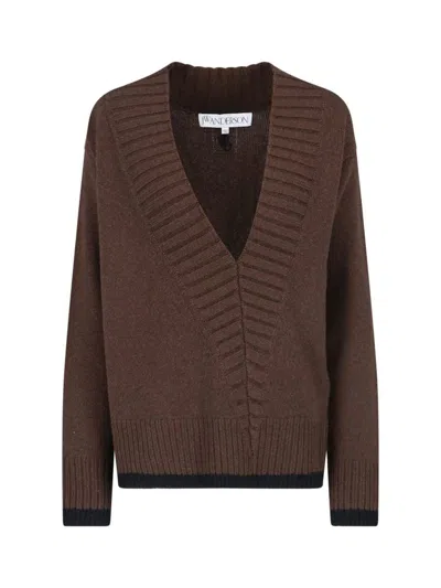 Jw Anderson J. W. Anderson Sweaters In Brown