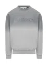 Jw Anderson Gray Embroidered-logo Gradient Sweatshirt In Multi