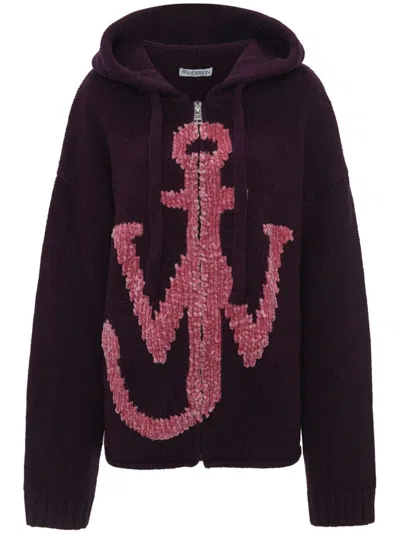 Jw Anderson J. W. Anderson Sweaters In Plum