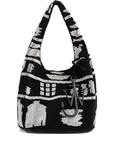 Jw Anderson J. W. Anderson Textured Hobo Bag With Striking Black