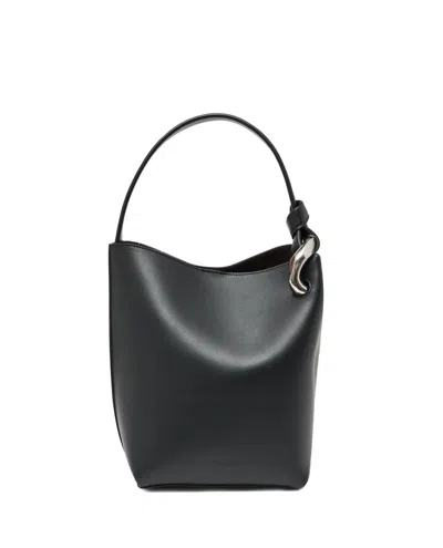 Jw Anderson J. W. Anderson The Jwa Corner Bucket Bag In Black
