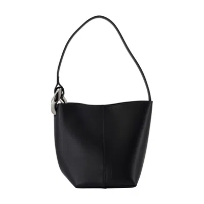 JW ANDERSON J. W. ANDERSON THE JWA CORNER SMALL SHOULDER BAG - LEATHER - BLACK