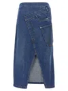 Jw Anderson J.w.anderson 'twisted Midi' Skirt In Blue