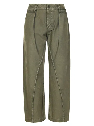 Jw Anderson J. W. Anderson Twisted Seam Trousers In Green