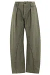 Jw Anderson J. W. Anderson Twisted Seam Trousers In Green