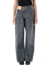 Jw Anderson J. W. Anderson Twisted Workwear Denim Pant In Gray
