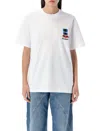 Jw Anderson J. W. Anderson Window Embroidered White Cotton T-shirt In White
