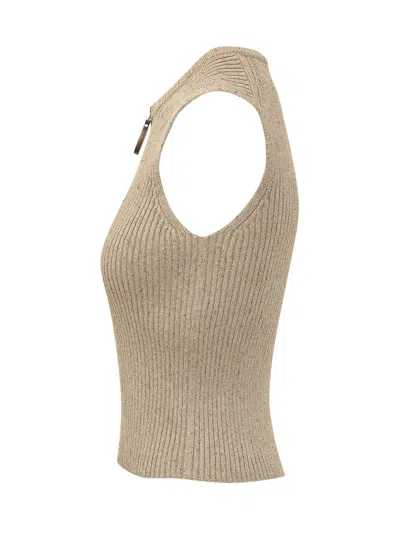 Jw Anderson J. W. Anderson Zip Tank Top In Animal Print