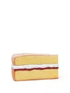 Jw Anderson Victoria Sponge Multicolor Clutch With Magnetic Closure In Resin Woman In Beige