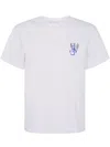 Jw Anderson J. W.anderson Anchor Embroidery Back Print T-shirt By J. W.anderson In White