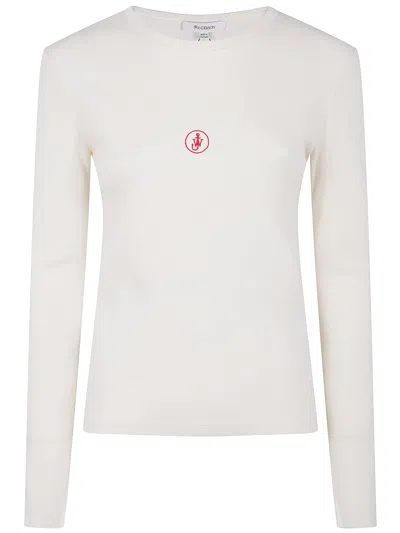 Jw Anderson J. W.anderson Anchor Embroidery Underpinning In White