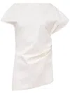 Jw Anderson J. W.anderson Asymmetric Draped Top In White