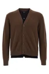 Jw Anderson Brown Cashmere Blend Layered Cardigan In Brown