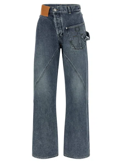 Jw Anderson J. W.anderson Women's Twisted Workwear Jeans In Blue