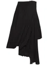 Jw Anderson Draped Bustier Dress In Black  
