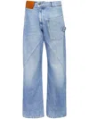 Jw Anderson Twisted Midrise Workwear Boyfriend Jeans In Blue