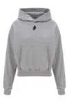 Jw Anderson J. W. Anderson Cropped Grey Hoodie With Relaxed Fit In Gray