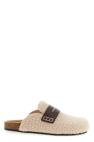 JW ANDERSON J. W.ANDERSON 'FELT LOAFER' MULES