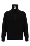 Jw Anderson Half Zipper Shirt In Black