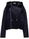 Jw Anderson Hooded Belumarine Jacket In Blue