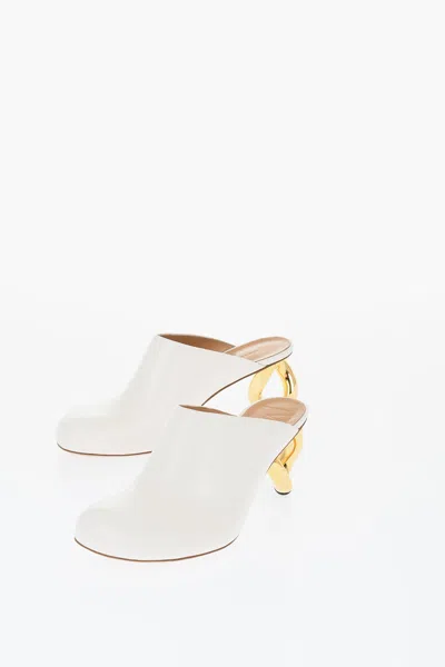 Jw Anderson J. W.anderson Leather Chain Mules With Statement Heel 8 Cm