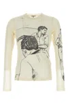 Jw Anderson Long Sleeve Underpinning T-shirt In White