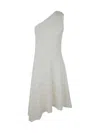 Jw Anderson Women's One Shoulder Buckle Dress In White